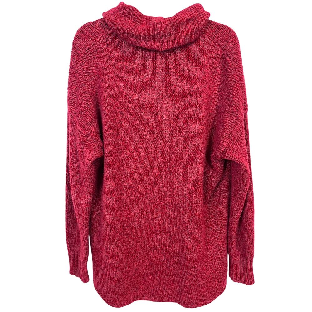 Eddie Bauer Red Turtle Neck Pullover Sweater Womens